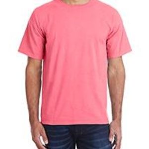 CORAL HANES COMFORTWASH TEE SHIRT